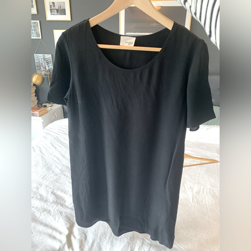Aritzia WILFRED FREE Short Sleeve Dress - Black - XS
